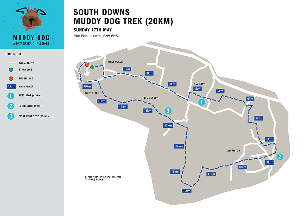 South Downs 10km Map