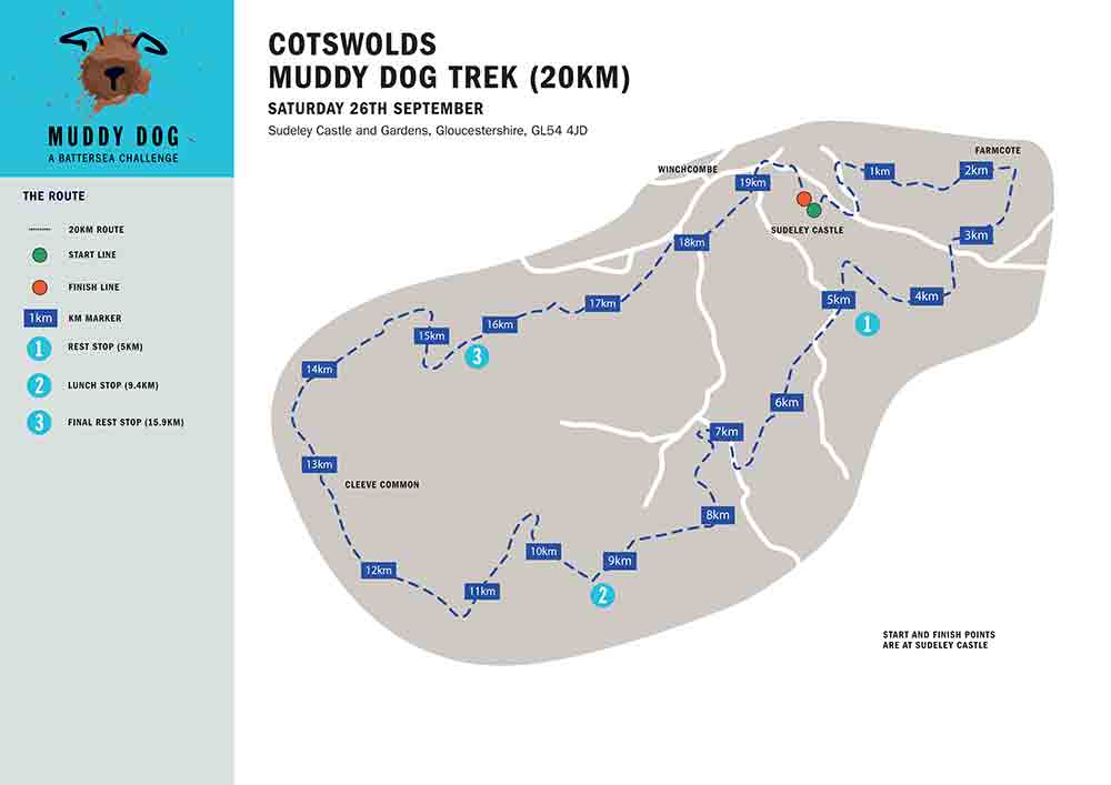 Cotswolds 20km Map